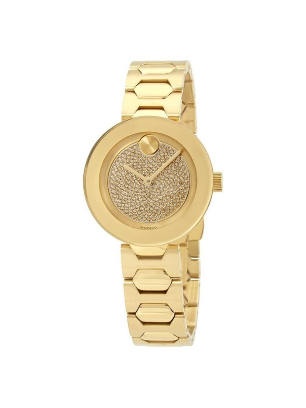 NWT Authentic Movado Bold Pave Crystal Dial Women's Watch